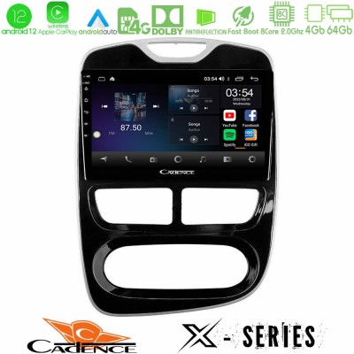 Cadence X Series Renault Clio 2012-2016 8core Android12 4+64GB Navigation Multimedia Tablet 10