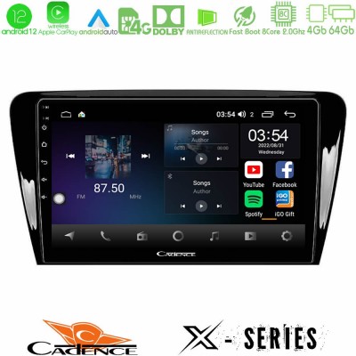 Cadence X Series Skoda Octavia 7 8core Android12 4+64GB Navigation Multimedia Tablet 10