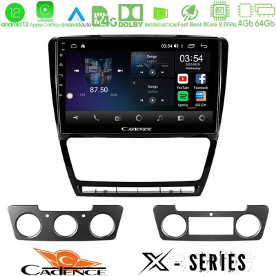 Cadence X Series Skoda Octavia 5 8core Android12 4+64GB Navigation Multimedia Tablet 10