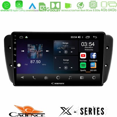 Cadence X Series Seat Ibiza 2008-2012 8Core Android12 4+64GB Navigation Multimedia Tablet 9