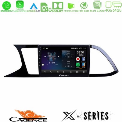 Cadence X Series Seat Leon 2013 – 2019 8core Android12 4+64GB Navigation Multimedia Tablet 9