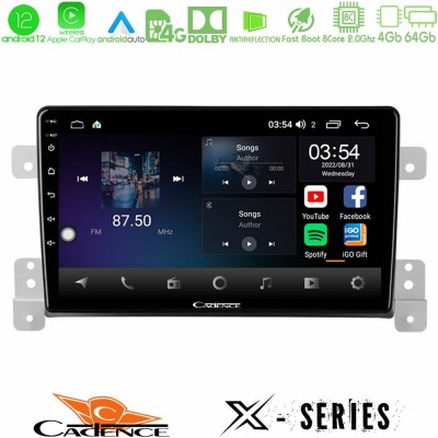 Cadence X Series Suzuki Grand Vitara 8core Android12 4+64GB Navigation Multimedia Tablet 9