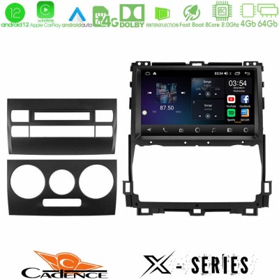 Cadence X Series Toyota Land Cruiser J120 2002-2009 8Core Android12 4+64GB Navigation Multimedia Tablet 9