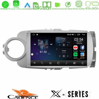 Cadence X Series Toyota Yaris 8core Android12 4+64GB Navigation Multimedia Tablet 9