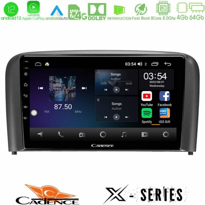 Cadence X Series Volvo S80 1998-2006 8core Android12 4+64GB Navigation Multimedia Tablet 9
