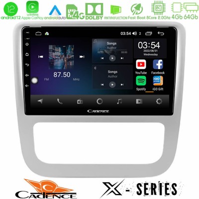 Cadence X Series VW Scirocco 2008-2014 8Core Android12 4+64GB Navigation Multimedia Tablet 9