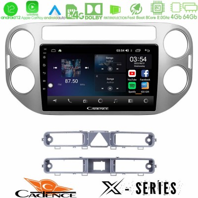 Cadence X Series VW Tiguan 8core Android12 4+64GB Navigation Multimedia Tablet 9