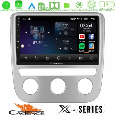 Cadence X Series VW Scirocco 2008-2014 8Core Android12 4+64GB Navigation Multimedia Tablet 9