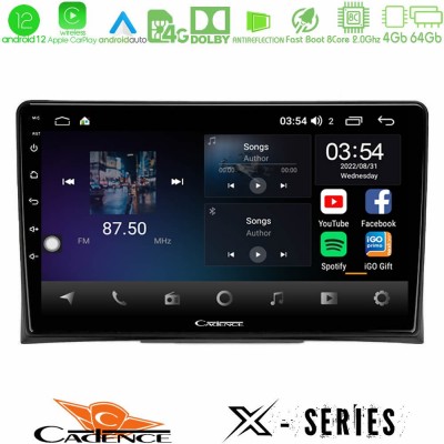 Cadence X Series VW Transporter 2003-2015 8Core Android12 4+64GB Navigation Multimedia Tablet 9