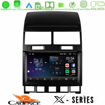 Cadence X Series VW Touareg 2002 – 2010 8core Android12 4+64GB Navigation Multimedia Tablet 9