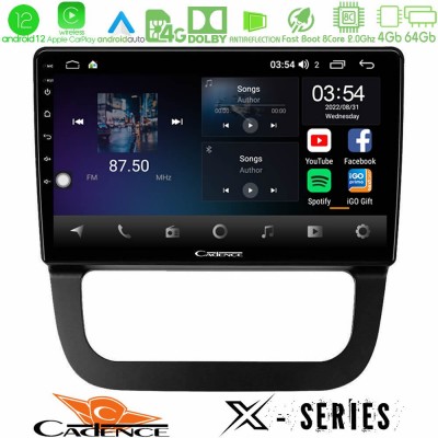 Cadence X Series VW Jetta 8core Android12 4+64GB Navigation Multimedia Tablet 10