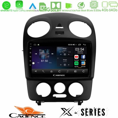 Cadence X Series VW Beetle 8core Android12 4+64GB Navigation Multimedia Tablet 9