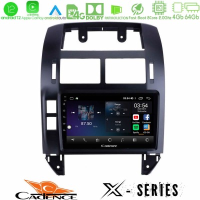 Cadence X Series VW Polo 2002-2009 8core Android12 4+64GB Navigation Multimedia 9