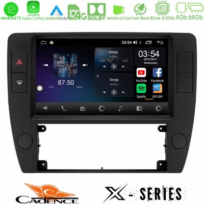 Cadence X Series VW Passat B5 2001-2005 8core Android12 4+64GB Navigation Multimedia Tablet 9