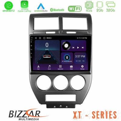 Bizzar XT Series Jeep Compass/Patriot 2007-2008 4Core Android12 2+32GB Navigation Multimedia Tablet 10