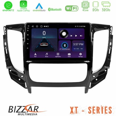 Bizzar XT Series Mitsubishi L200 2016-> & Fiat Fullback (Auto A/C) 4Core Android12 2+32GB Navigation Multimedia Tablet 9