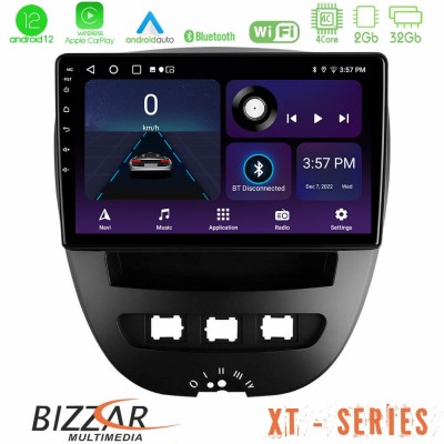 Bizzar XT Series Toyota Aygo/Citroen C1/Peugeot 107 4Core Android12 2+32GB Navigation Multimedia Tablet 10