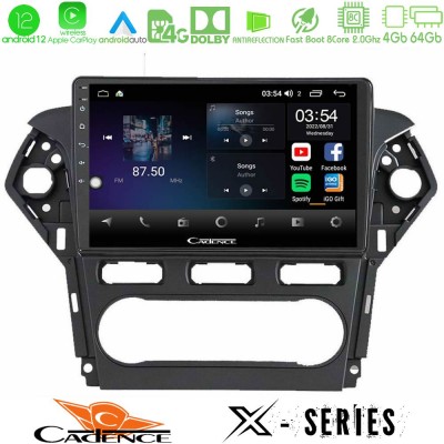 Cadence X Series Ford Mondeo 2011-2014 8core Android12 4+64GB Navigation Multimedia Tablet 9