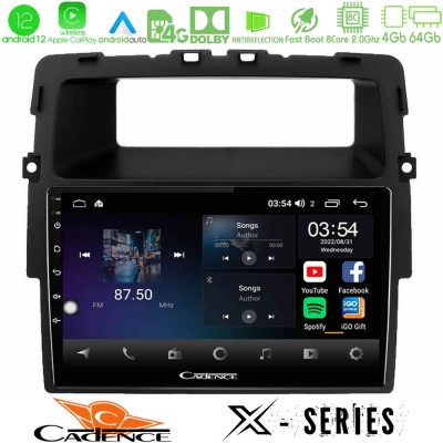 Cadence X Series Renault/Nissan/Opel 8core Android12 4+64GB Navigation Multimedia Tablet 10