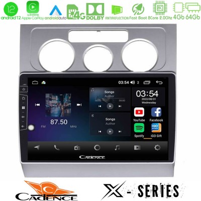 Cadence X Series VW Touran 2003-2011 8core Android12 4+64GB Navigation Multimedia Tablet 10