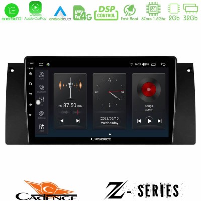 Cadence Z Series BMW 5 Series (E39) / X5 (E53) 8core Android12 2+32GB Navigation Multimedia Tablet 9