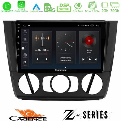 Cadence Z Series BMW 1Series E81/E82/E87/E88 (MANUAL A/C) 8core Android12 2+32GB Navigation Multimedia Tablet 9