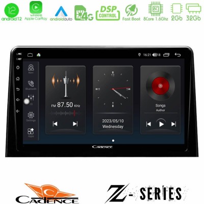 Cadence Z Series Peugeot Partner / Citroën Berlingo 2020-> 8Core Android12 2+32GB Navigation Multimedia Tablet 10