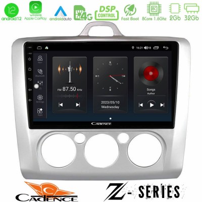 Cadence Z Series Ford Focus Manual AC 8core Android12 2+32GB Navigation Multimedia Tablet 9