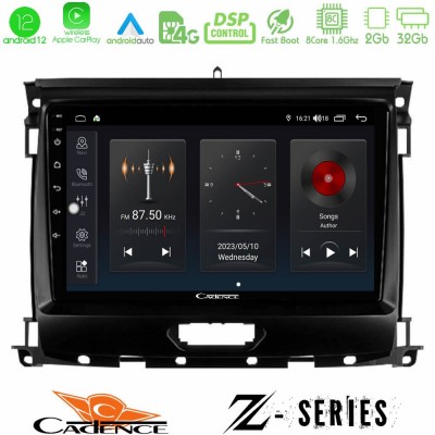 Cadence Z Series Ford Ranger 2017-2022 8core Android12 2+32GB Navigation Multimedia Tablet 9