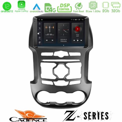 Cadence Z Series Ford Ranger 2012-2016 8Core Android12 2+32GB Navigation Multimedia Tablet 9