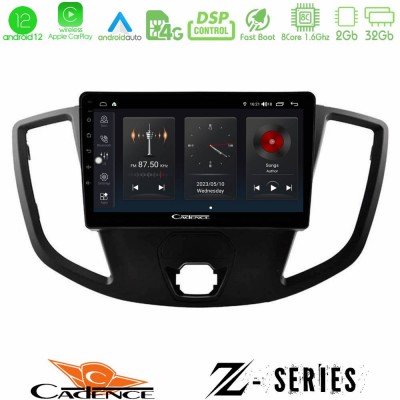 Cadence Z Series Ford Transit 2014-> 8core Android12 2+32GB Navigation Multimedia Tablet 9