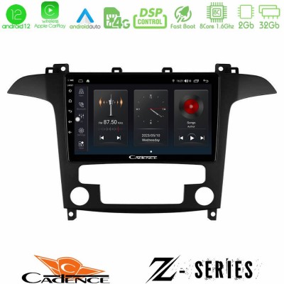 Cadence Z Series Ford S-Max 2006-2012 8core Android12 2+32GB Navigation Multimedia Tablet 9