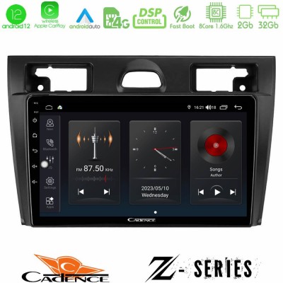 Cadence Z Series Ford Fiesta 2006-2008 8core Android12 2+32GB Navigation Multimedia Tablet 9