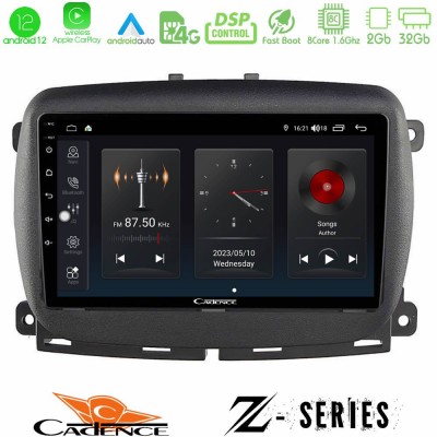 Cadence Z Series Fiat 500L 8core Android12 2+32GB Navigation Multimedia Tablet 10