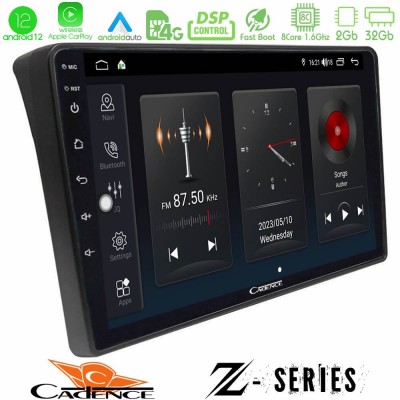 Cadence Z Series Fiat Ducato/Citroen Jumper/Peugeot Boxer 8core Android12 2+32GB Navigation Multimedia Tablet 9