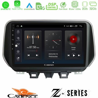 Cadence Z Series Hyundai Tucson 2019-> 8Core Android12 2+32GB Navigation Multimedia Tablet 9