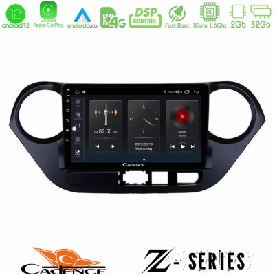 Cadence Z Series Hyundai i10 2014-2020 8core Android12 2+32GB Navigation Multimedia Tablet 9