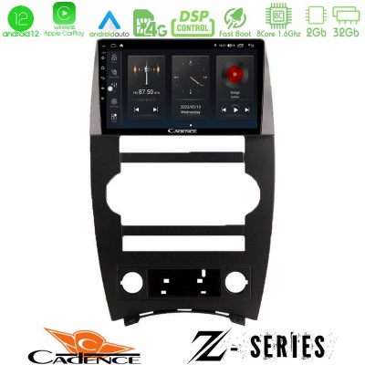 Cadence Z Series Jeep Commander 2007-2008 8core Android12 2+32GB Navigation Multimedia Tablet 9
