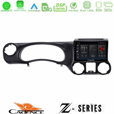 Cadence Z Series Jeep Wrangler 2011-2014 8Core Android12 2+32GB Navigation Multimedia Tablet 9
