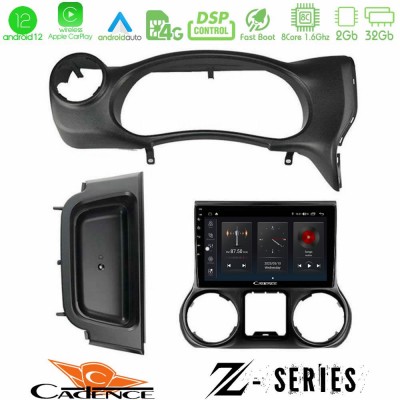 Cadence Z Series Jeep Wrangler 2014-2017 8Core Android12 2+32GB Navigation Multimedia Tablet 9