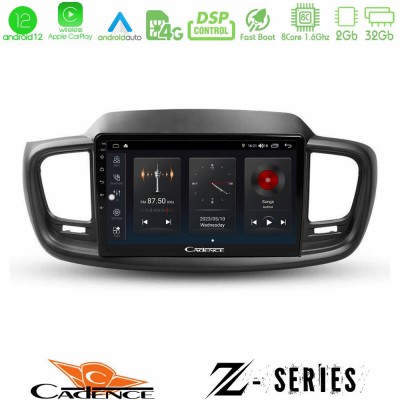 Cadence Z Series Kia Sorento 2018-2021 8Core Android12 2+32GB Navigation Multimedia Tablet 9