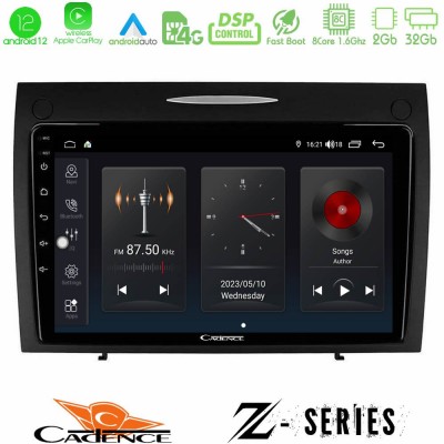 Cadence Z Series Mercedes SLK Class 8core Android12 2+32GB Navigation Multimedia Tablet 9