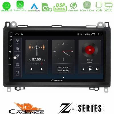 Cadence Z Series Mercedes A/B/Vito/Sprinter Class 8core Android12 2+32GB Navigation Multimedia Tablet 9