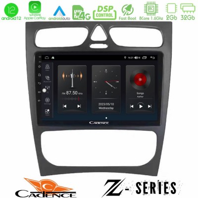 Cadence Z Series Mercedes C Class (W203) 8core Android12 2+32GB Navigation Multimedia Tablet 9