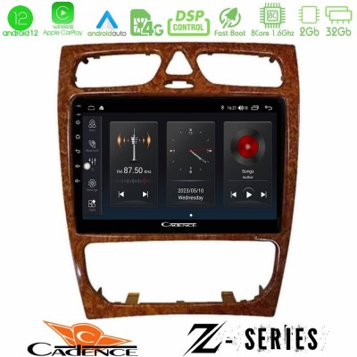 Cadence Z Series Mercedes C Class (W203) 8core Android12 2+32GB Navigation Multimedia Tablet 9