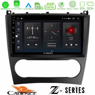Cadence Z Series Mercedes W203 Facelift 8core Android12 2+32GB Navigation Multimedia Tablet 9