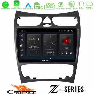 Cadence Z Series Mercedes CLK Class W209 2000-2004 8core Android12 2+32GB Navigation Multimedia Tablet 9