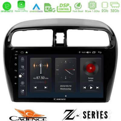 Cadence Z Series Mitsubishi Space Star 2013-2016 8core Android12 2+32GB Navigation Multimedia Tablet 9