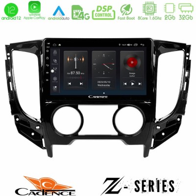 Cadence Z Series Mitsubishi L200 2016-> & Fiat Fullback (Manual A/C) 8core Android12 2+32GB Navigation Multimedia Tablet 9