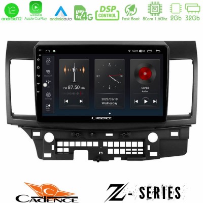 Cadence Z Series Mitsubishi Lancer 2008 – 2015 8core Android12 2+32GB Navigation Multimedia Tablet 10